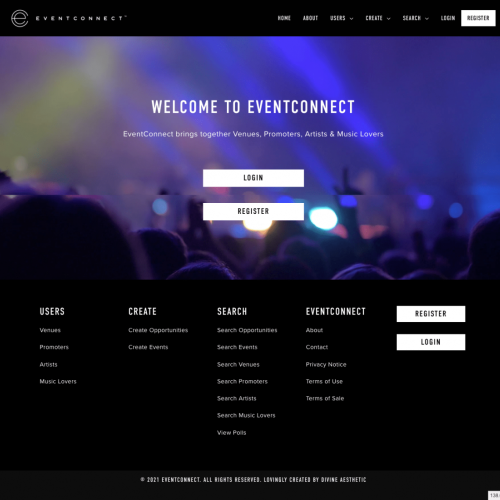 EventConnect: Music Industry Online Community Platform