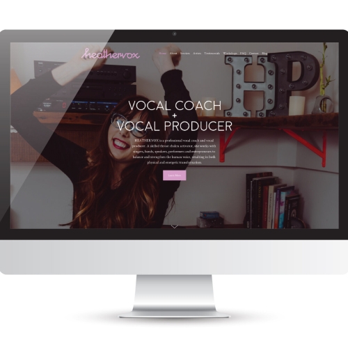 Logo, Branding, & Website design for HeatherVox
