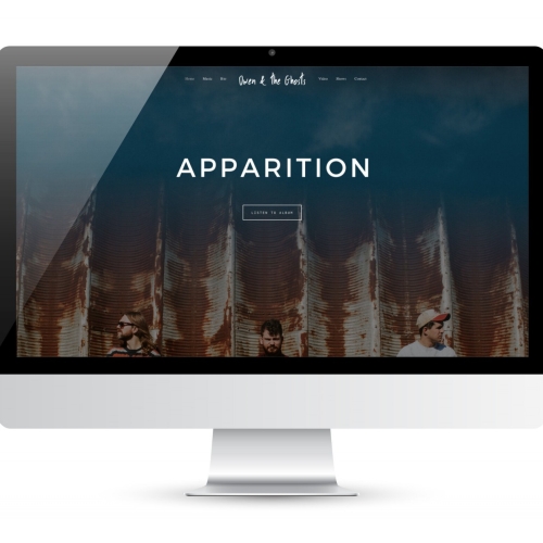 Owen & the Ghosts Website, Logo, Branding, Album Art, & Photography