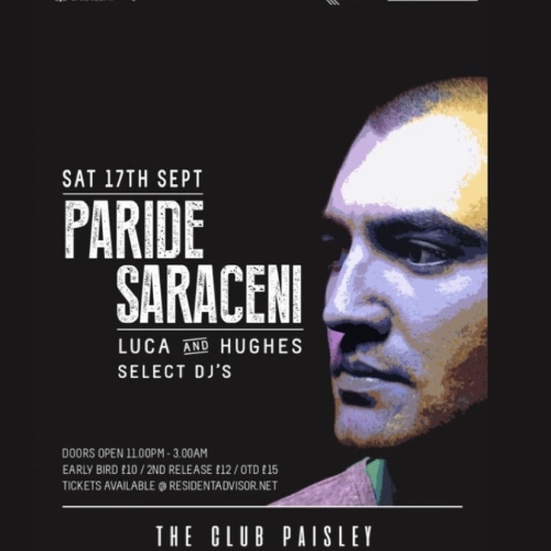 Event poster - night club Glasgow