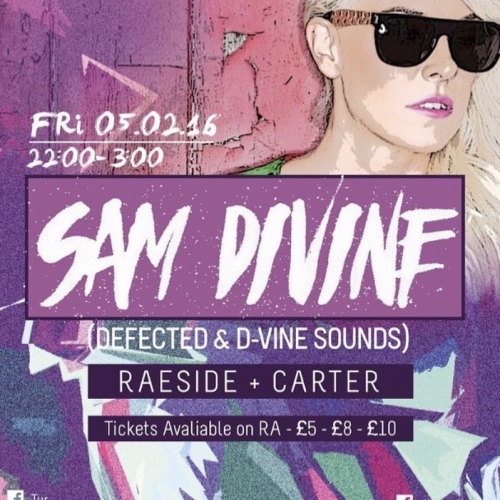 Event poster for Scottish night club