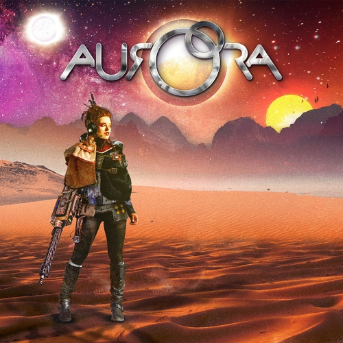 Aurora band logo and gatefold album cover