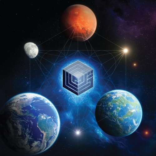 LP and CD Artwork for Tom Middleton's, GCOM - E2-XO