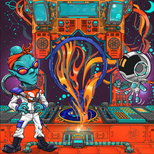 The Fly Tapestry Spaceship