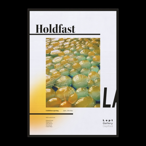 poster design for speculative gallery exhibition using original artwork