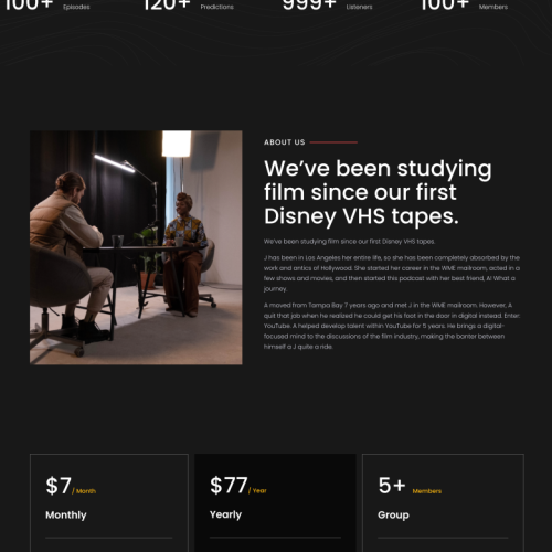 Website mockup screenshot