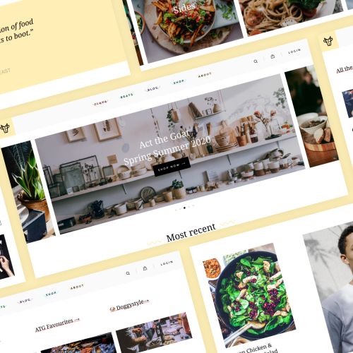 Music and cooking website