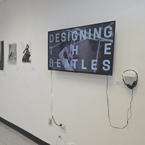 "Designing The Beatles" video on display at Finley Gallery