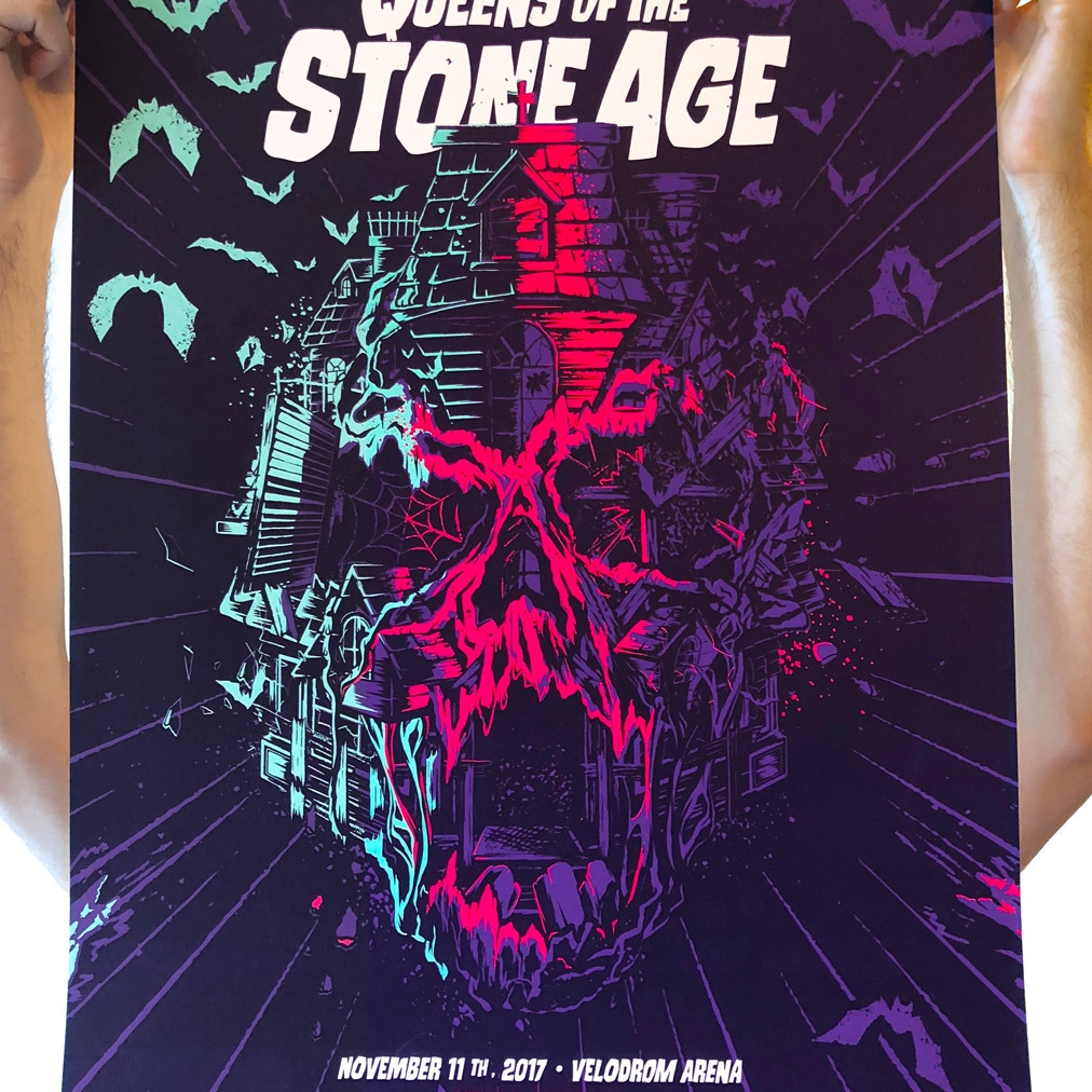 Merchandise for Queens of the Stone Age by Mariano Arcamone