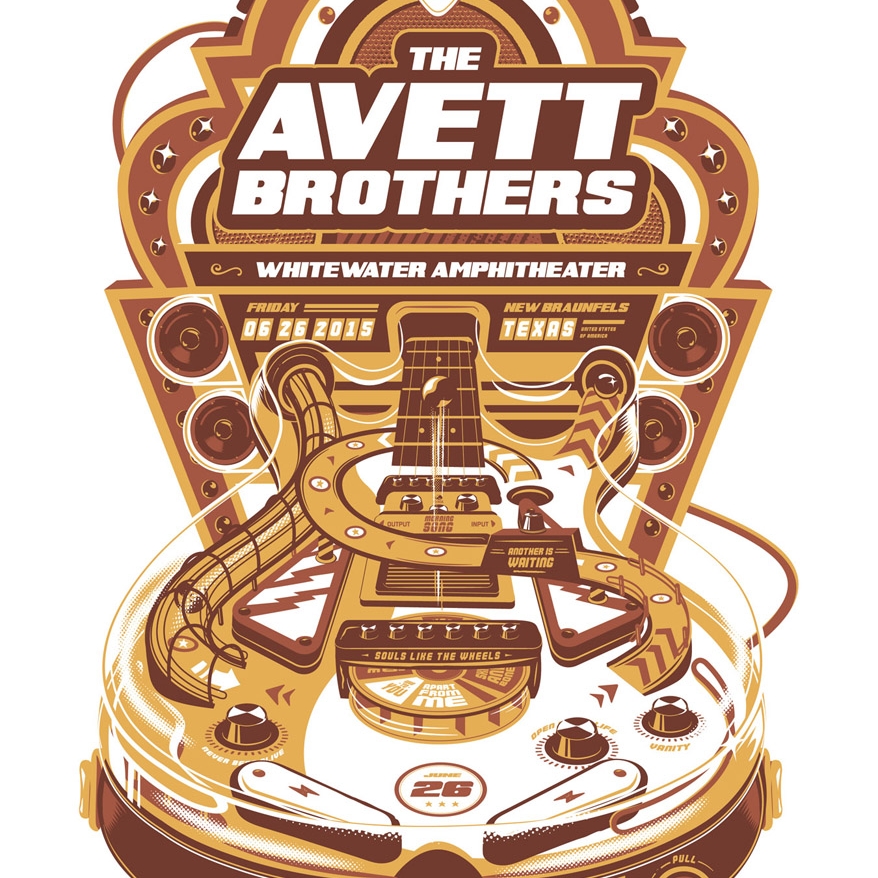Merchandise for The Avett Brothers by Mariano Arcamone