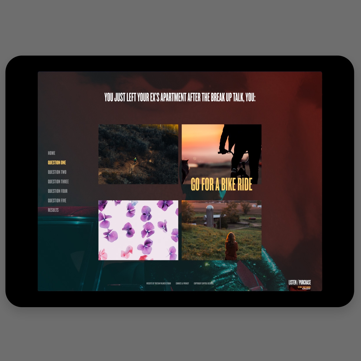 Website for Scarlett Johansson by Tristan Palmer