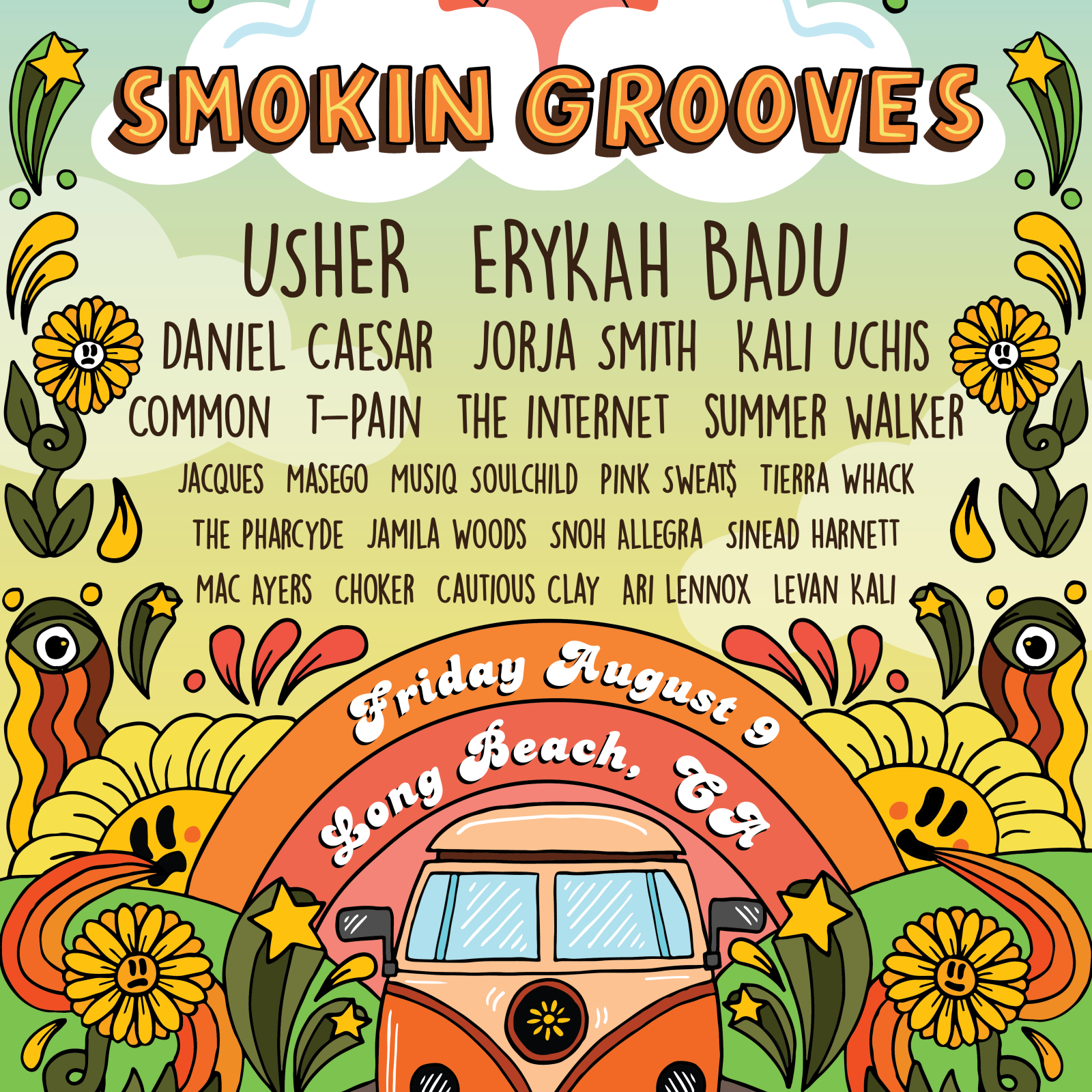 Smokin' Grooves Music Festival Poster and Collateral