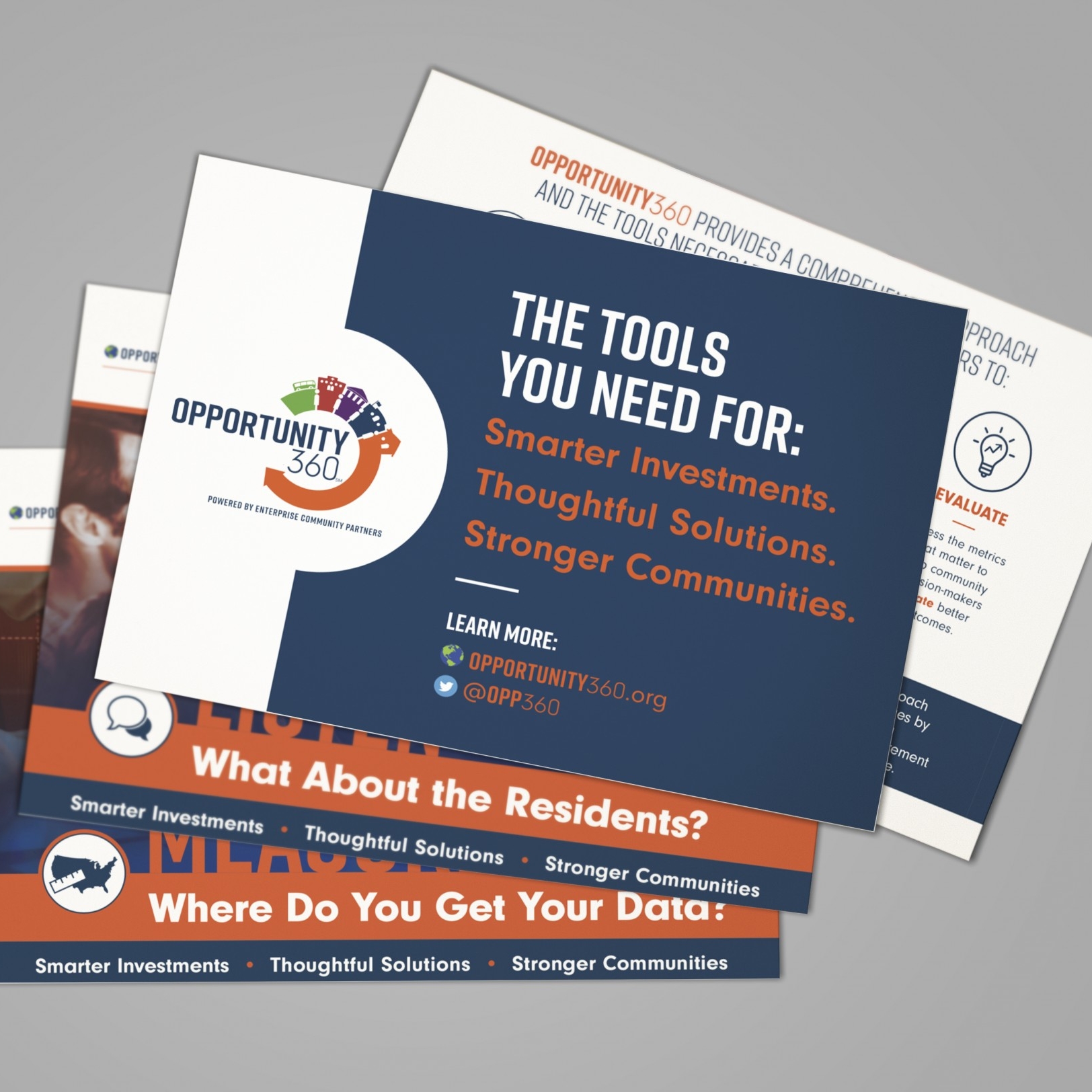 OPPORTUNITY360 - Various collateral + brand audit