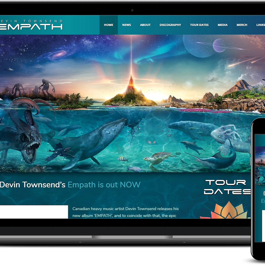Website for Devin Townsend (2019)