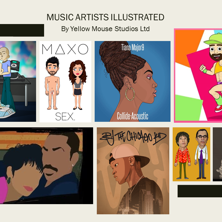 Various Music Artists Illustration