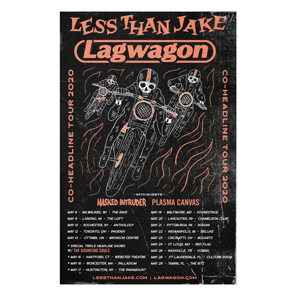 Less Than Jake / Lagwagon / Bouncing Souls - Tour Poster