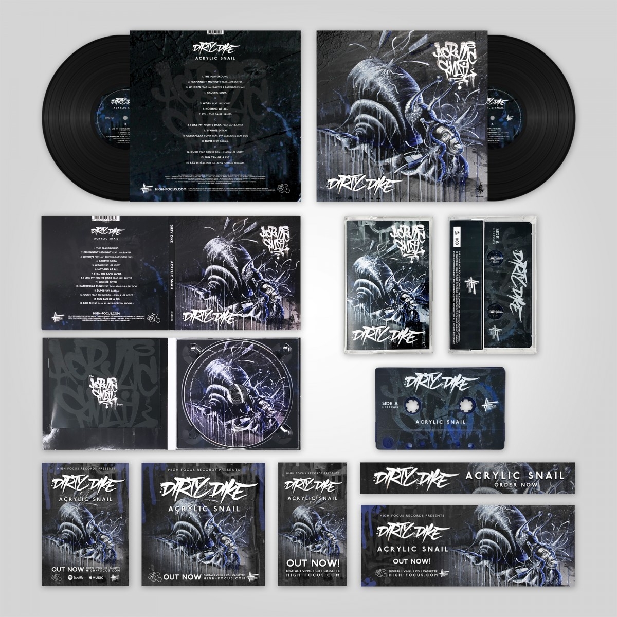 Dirty Dike - Acrylic Snail