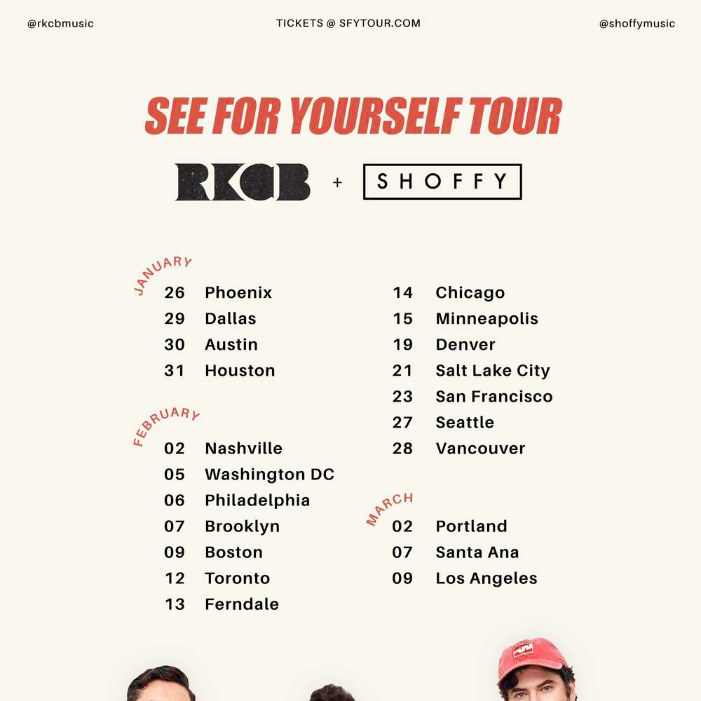 RKCB x Shoffy See For Yourself Tour Poster