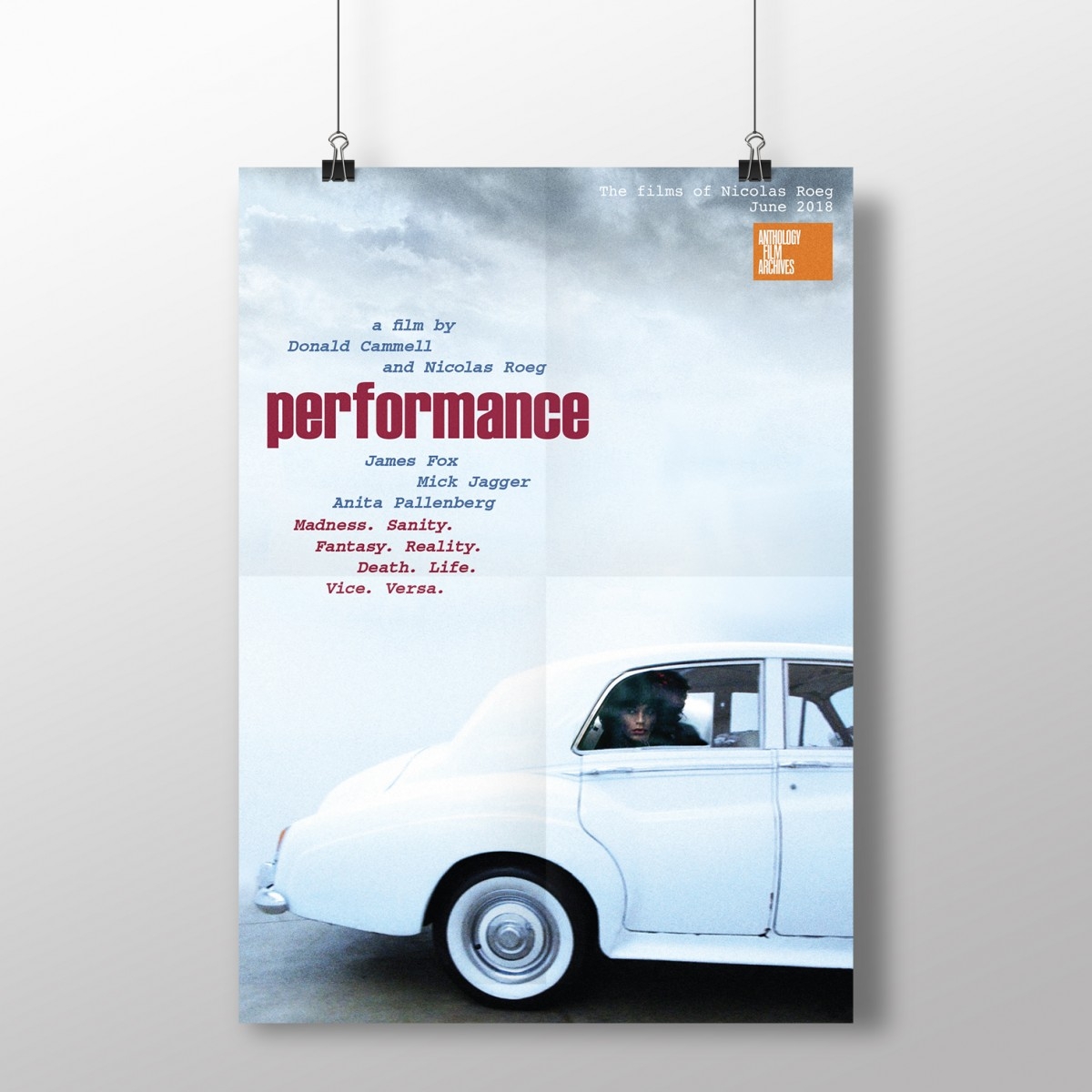 "Performance" film poster