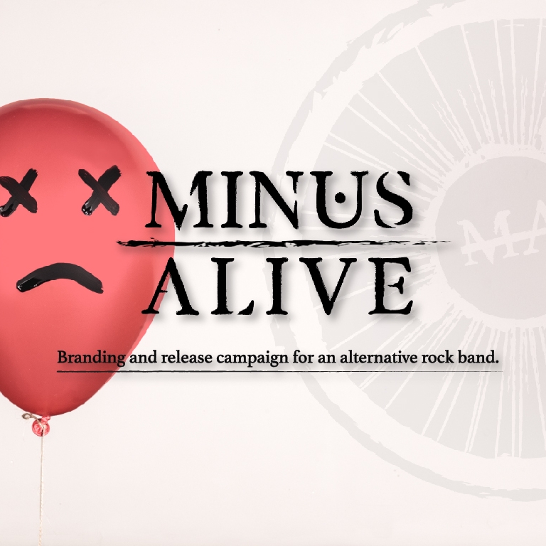 Minus Alive - Branding for an Alternative Rock Band.