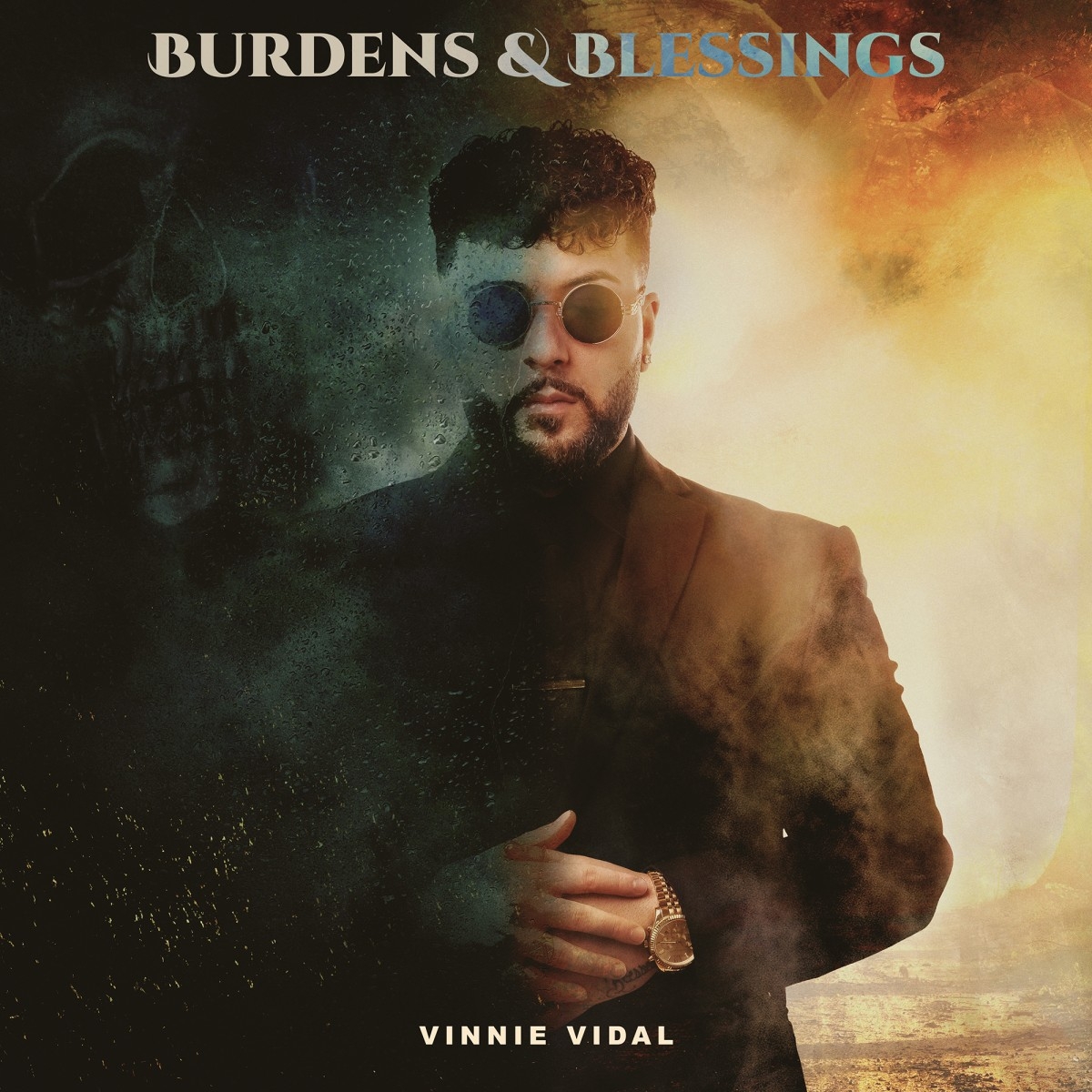 Burdens & Blessings - Album Cover Art and Video Animation for Vinnie Vidal