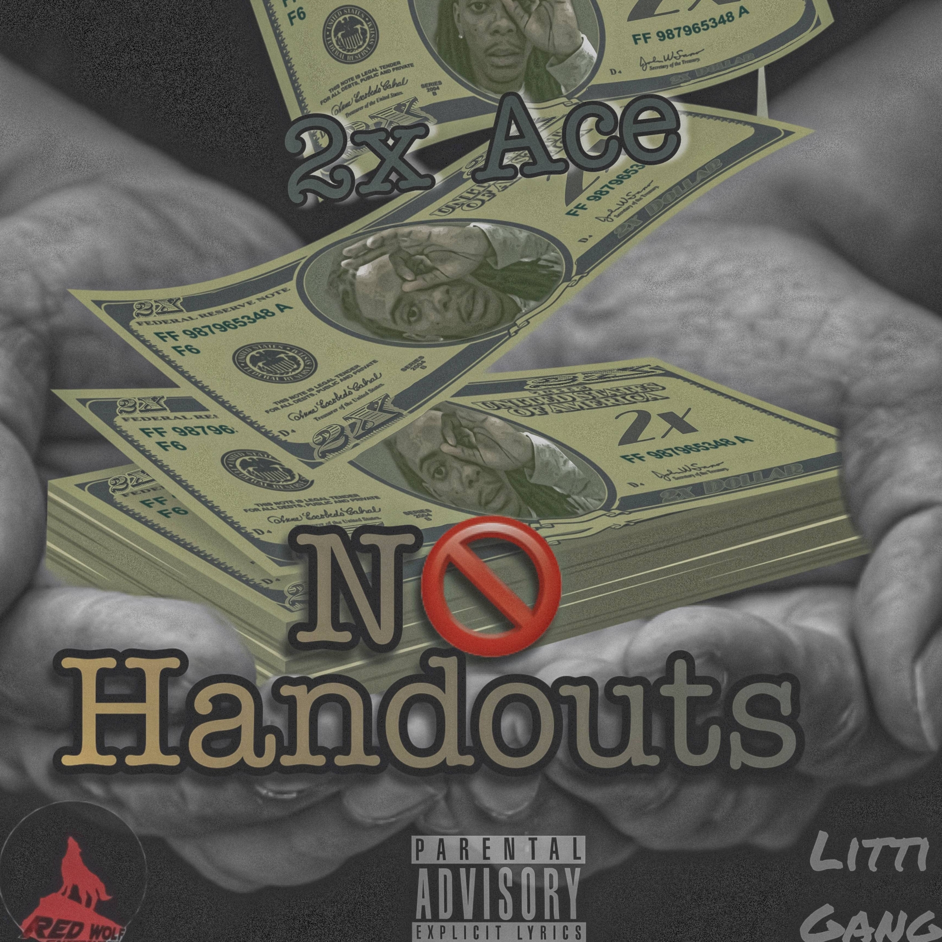 2xAce - No Handouts (Album Cover Design)