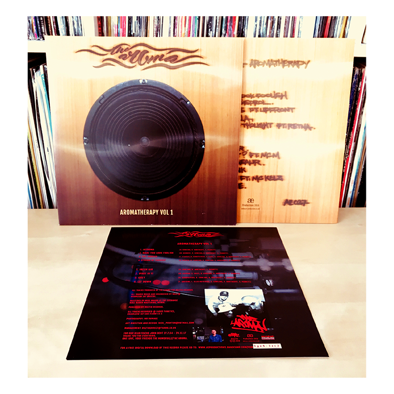 The Aroma album artwork and logo identity