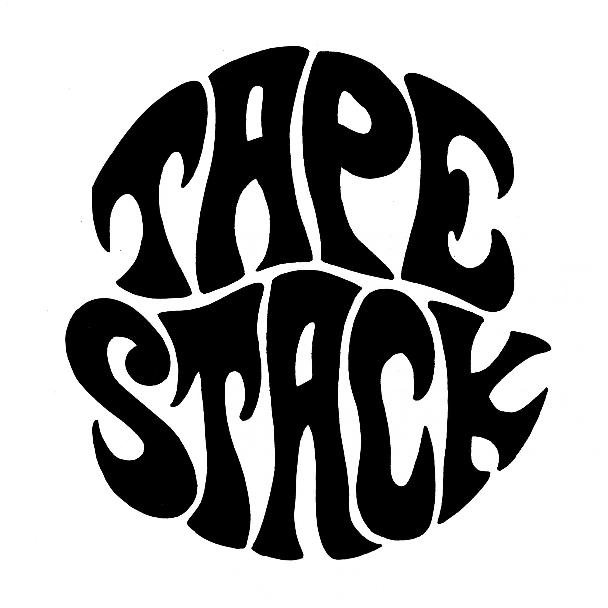 Psychedelic lettering logo