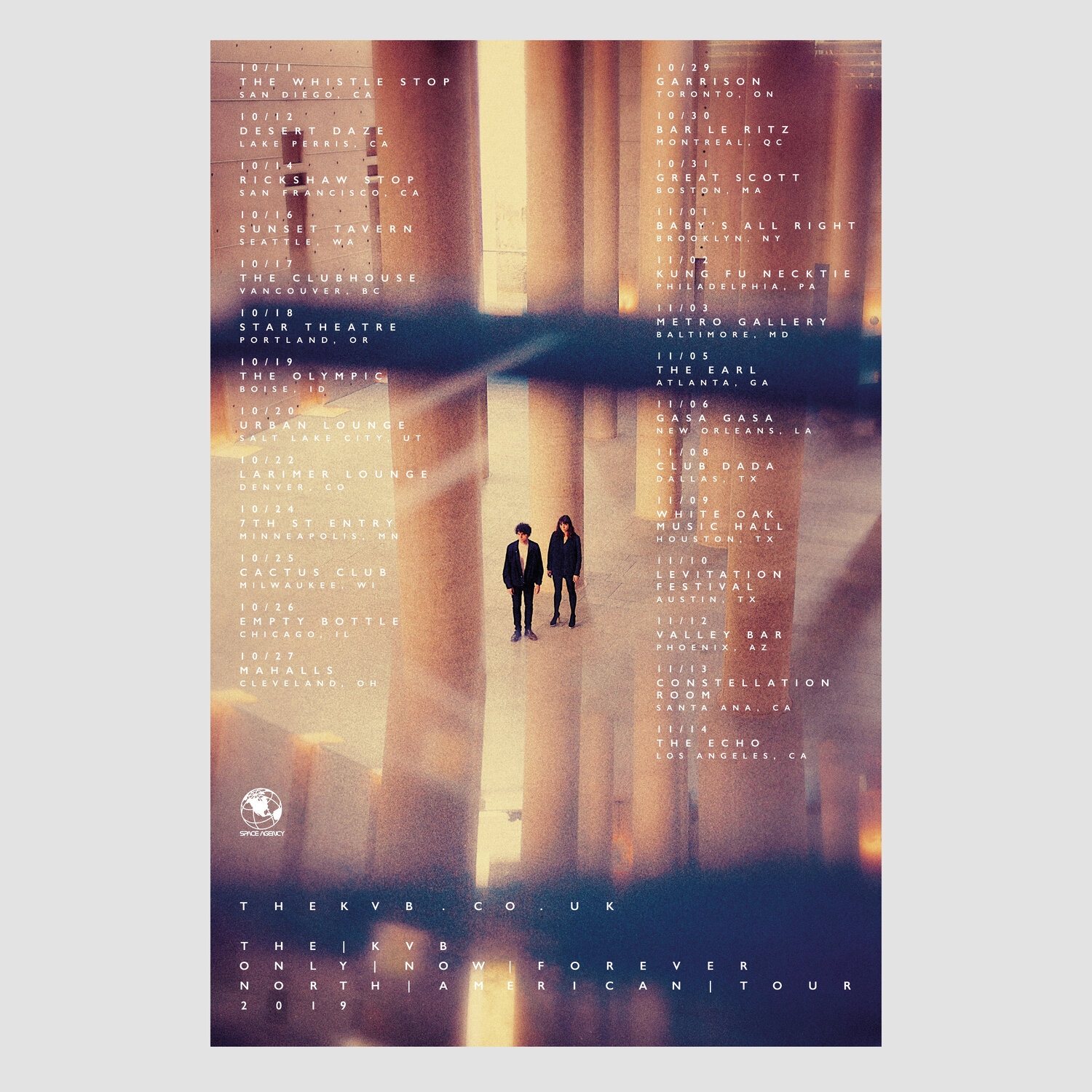 The KVB — Only Now US Tour