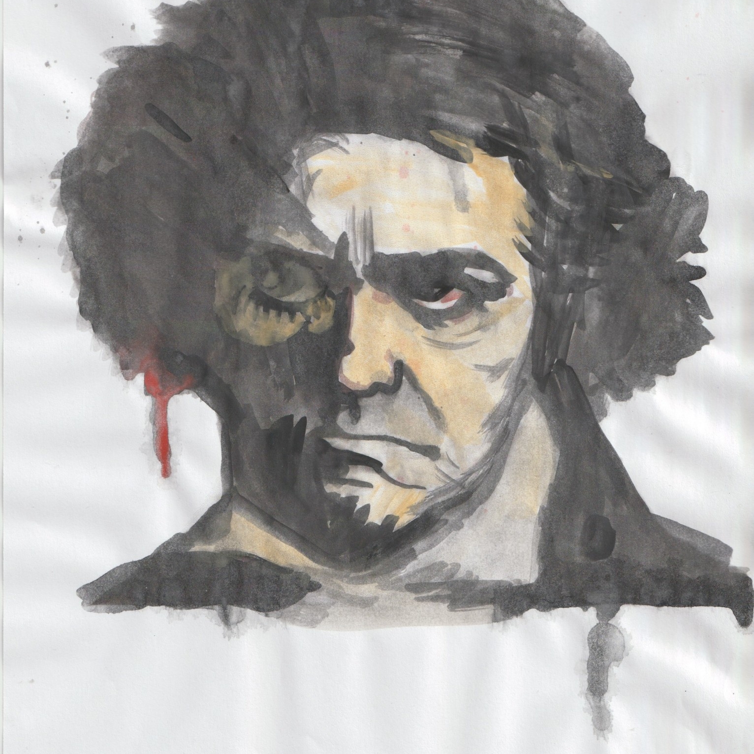 Clockwork Orange (Beethoven) watercolours for fall capsule