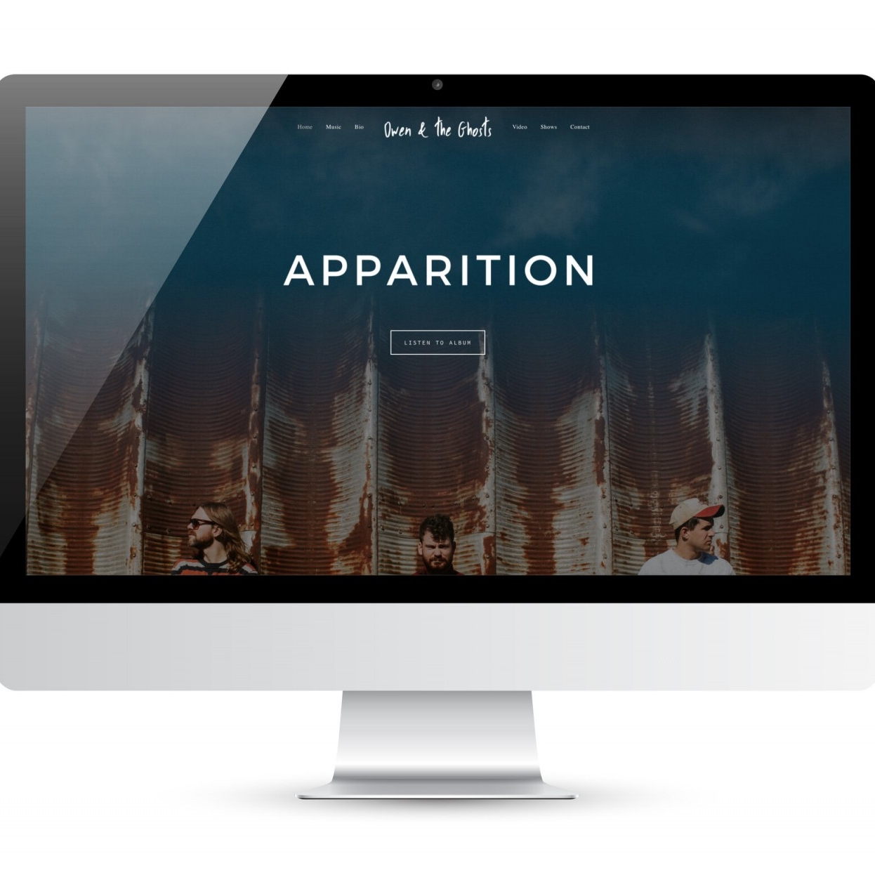 Owen & the Ghosts Website, Logo, Branding, Album Art, & Photography