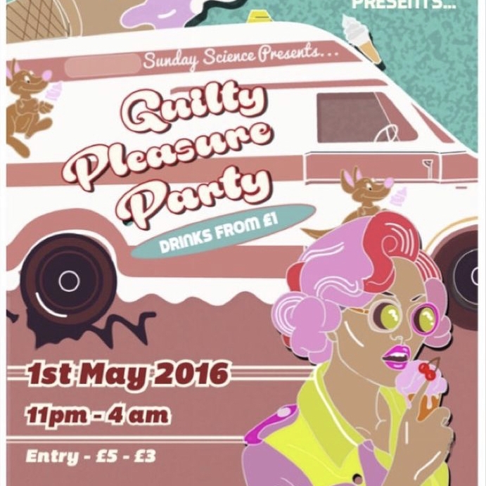 Event poster for Scottish night club