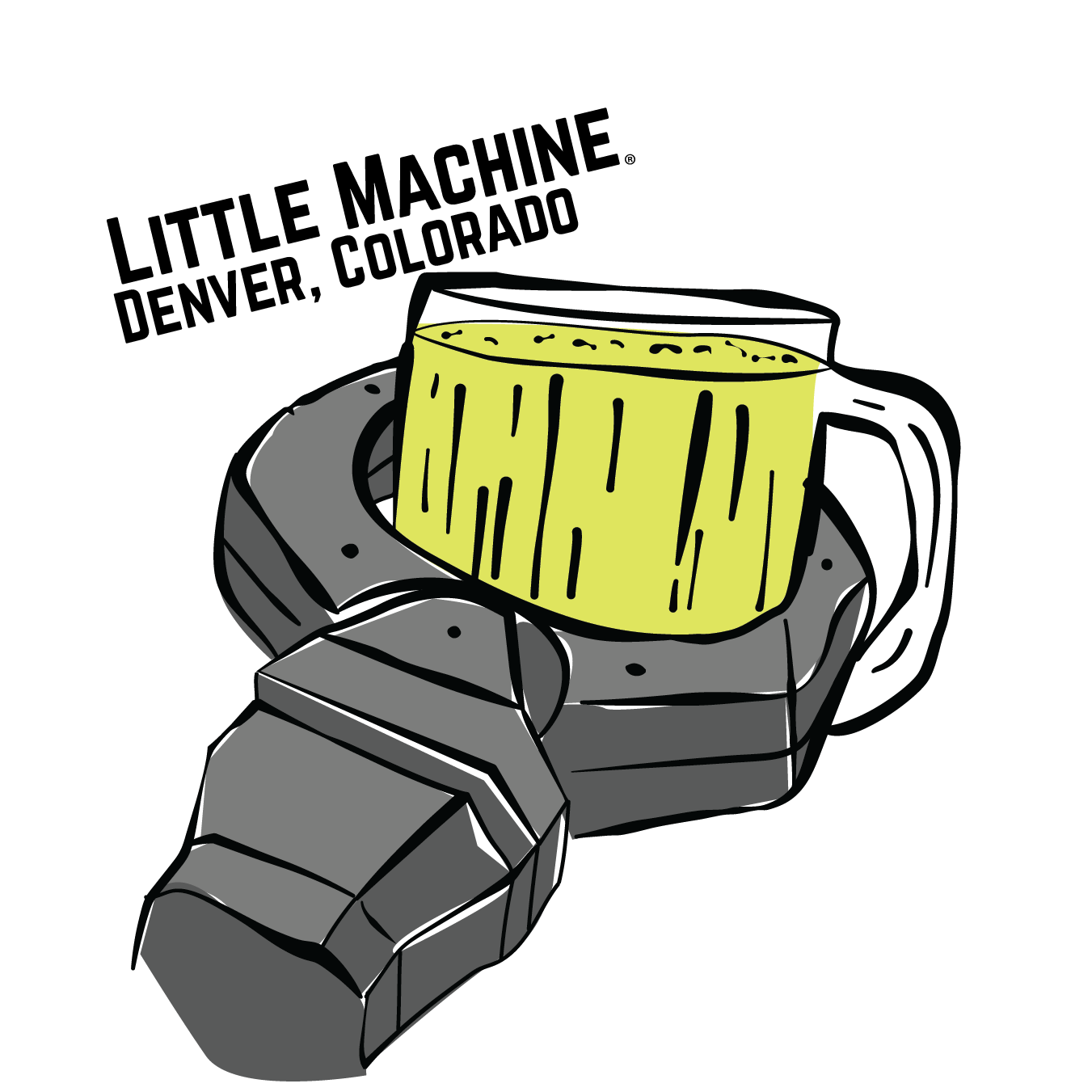 Robot Drinking sticker