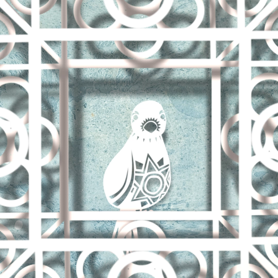 Cut-Paper Bird by Matt McLaughlin migglefiend.com