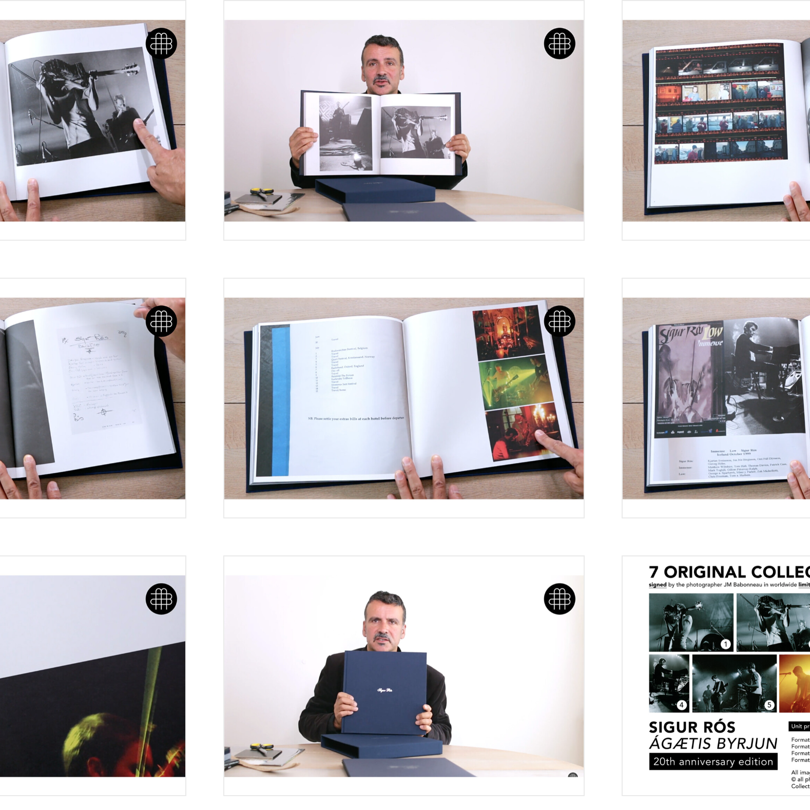 Sigur Rós - 20th anniversary album (2019) - Website portfolio screenshot by JM Babonneau