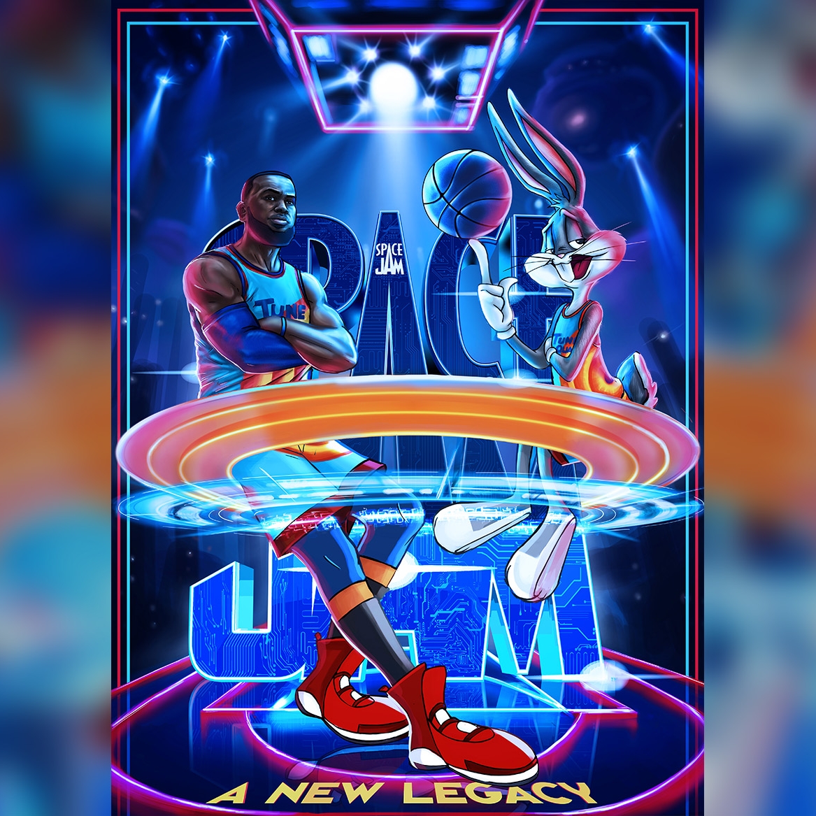 Movie poster illustration/design : Space Jam by @yzulty