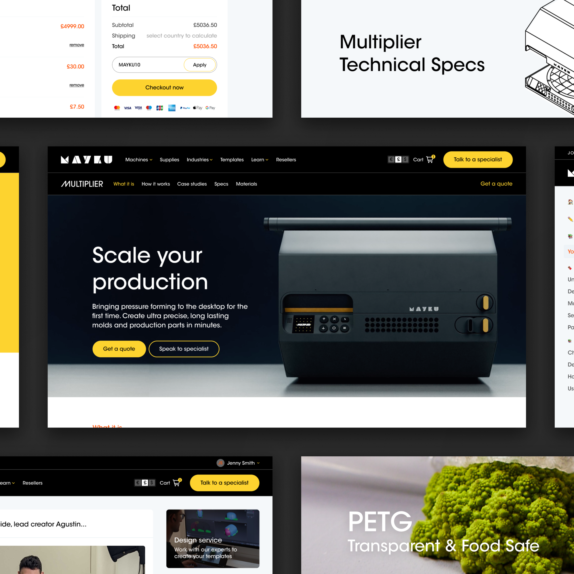 Machine manufacturer website