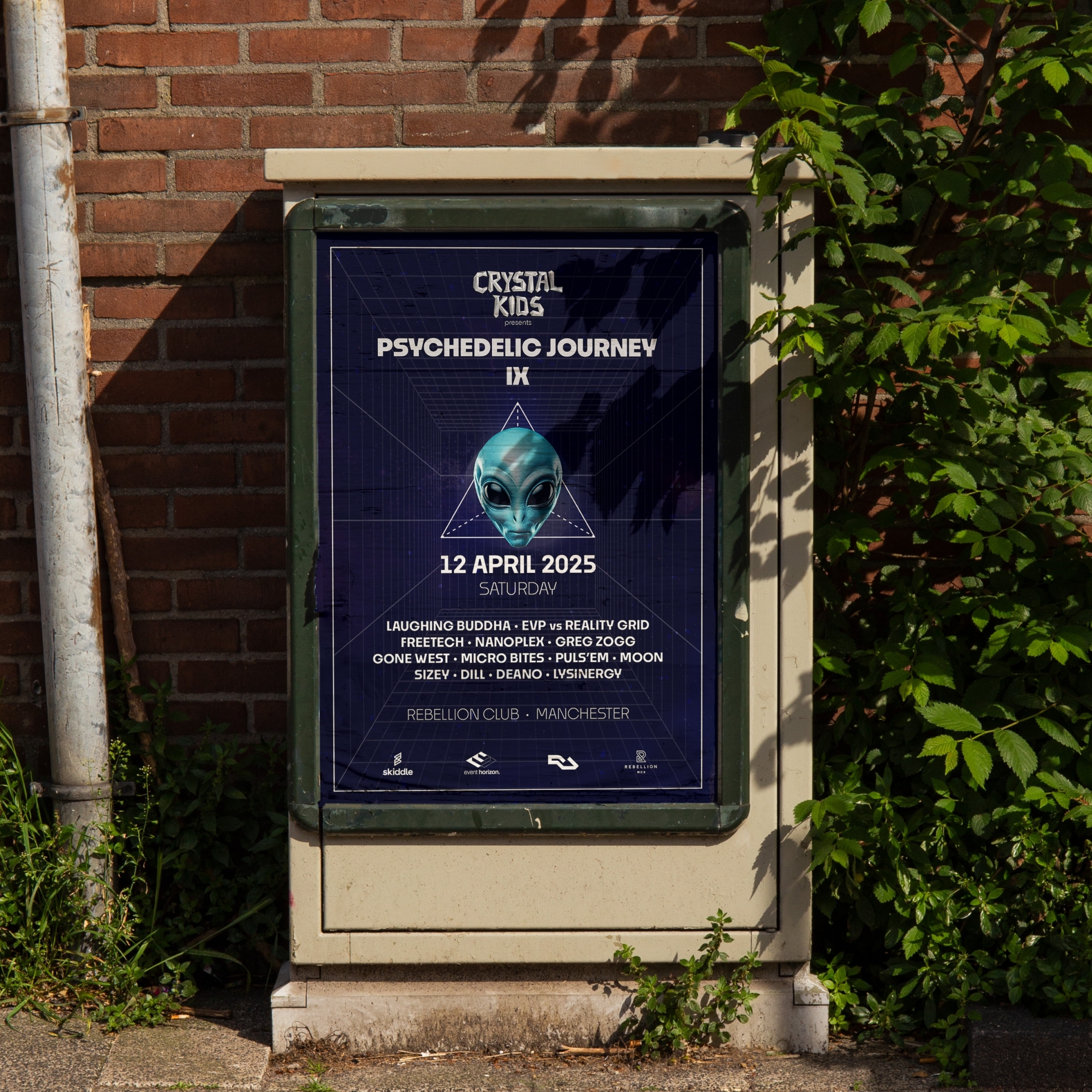 Lineup Psytrance event Poster