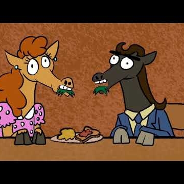 Preview image for the video "DreamWorksTV - "The Day My Family Became Horses" Animation Segment for "Izzy Creates A Cartoon" ".