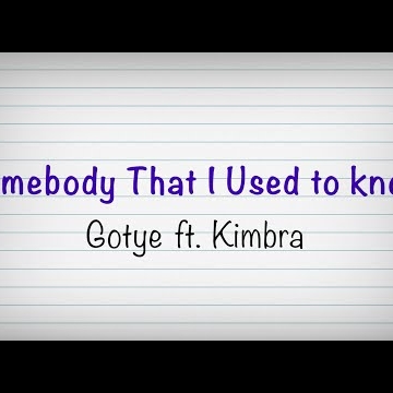 Preview image for the video "Gotye feat. Kimbra - Somebody That I Used To Know (lyrics video)".