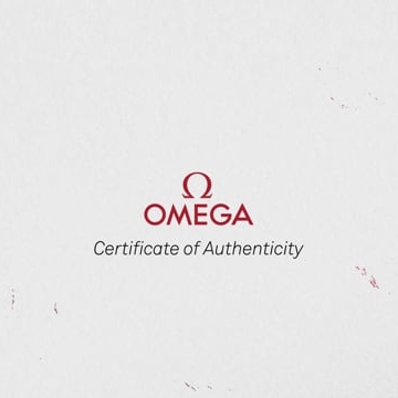 Preview image for the video "Omega certificate of authenticity".