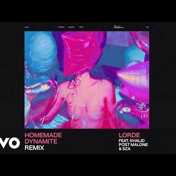 Preview image for the video "Visualizer for Lorde's Homemade Dynamite remix".