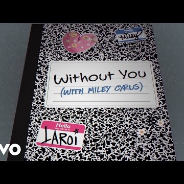 Preview image for the video "Without You - Miley Cyrus & Kid Laroi - Lyric Video".
