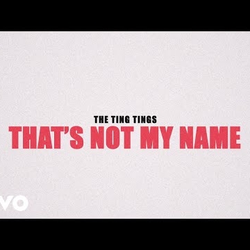 Preview image for the video "The Ting Tings - That's Not My Name ".
