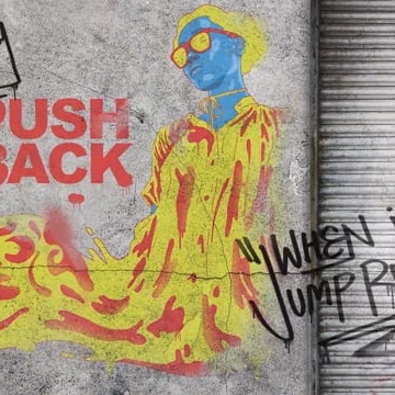 Preview image for the video "Push Back' lyric video".