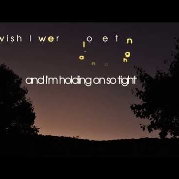 Preview image for the video "Wish I Were Alone (Lyric Video)".