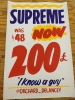Hand Lettered Super Market Poster (Supreme)